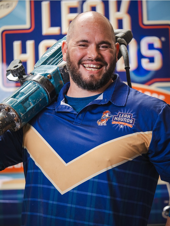 team, plumber, leak hounds team